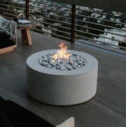 Dekko Dekko Belmont 60,000 BTU Concrete Fire Pit BELMONT Fireplace Finished - Outdoor