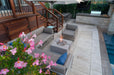 Dekko Dekko Bravo 60,000 BTU Concrete Fire Pit BRAVO Fireplace Finished - Outdoor