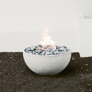 Dekko Dekko Serenade Concrete Fire Pit SERENADE Fireplace Finished - Outdoor
