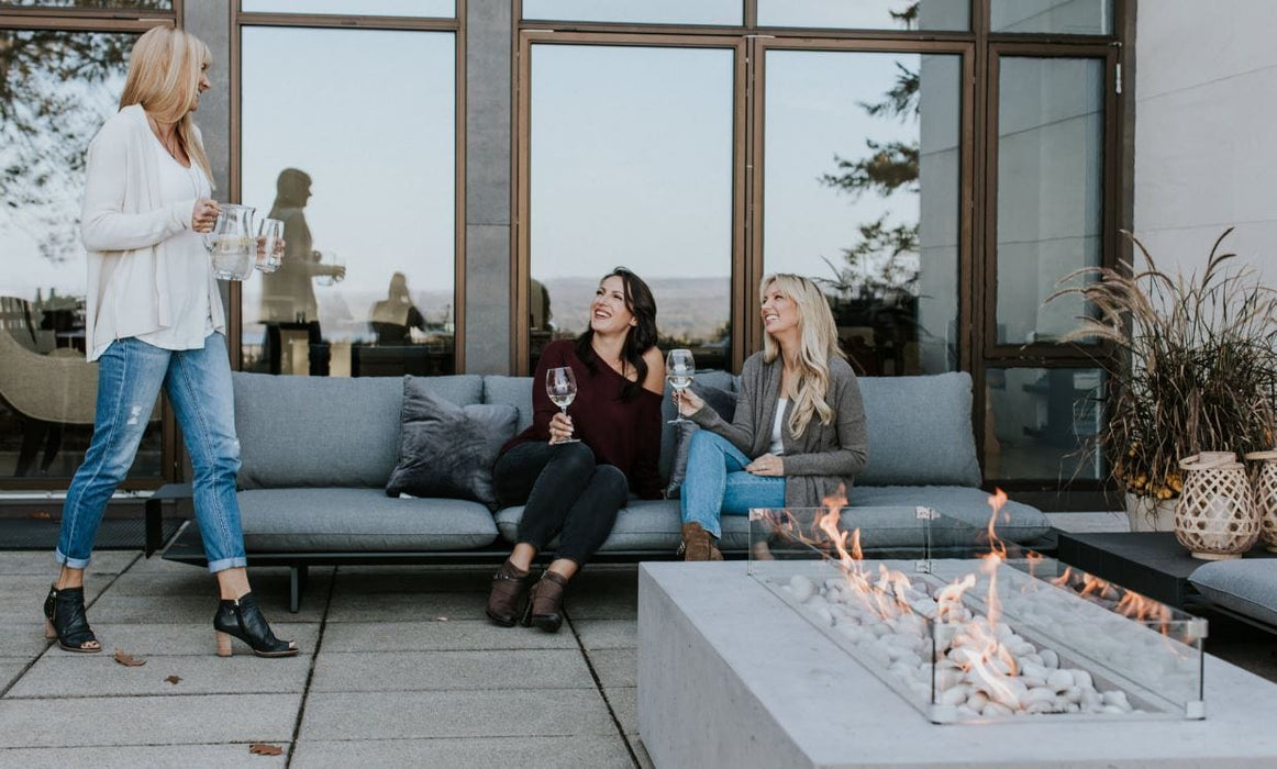 Dekko Dekko Sonoma 65,000 BTU Concrete Fire Pit SONOMA Fireplace Finished - Outdoor