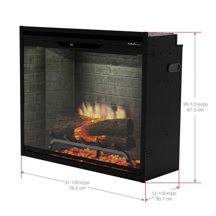 Dimplex Dimplex 30" Revillusion Built-in Electric Firebox - REV30 Fireplace Finished - Electric