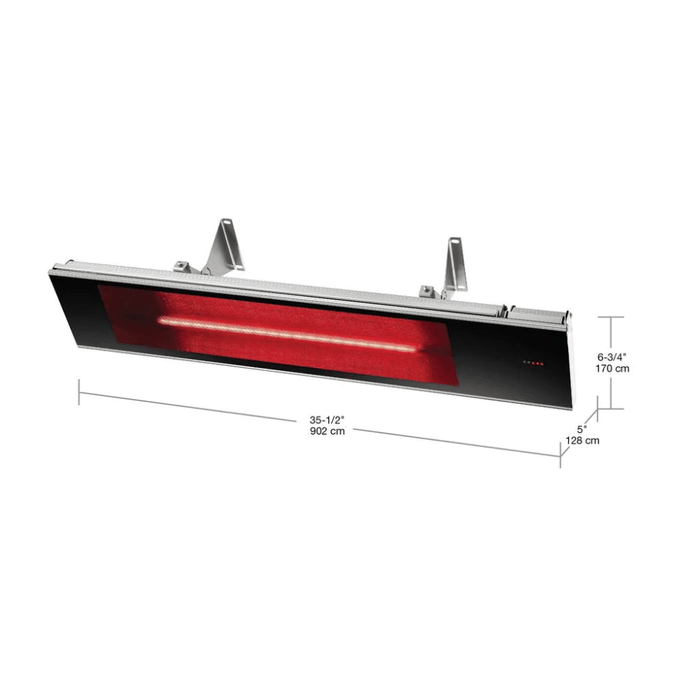 Dimplex Dimplex DIR Series Indoor / Outdoor Infrared Heater - 1500W DIR15A10GR Fireplace Finished - Electric 781052123526
