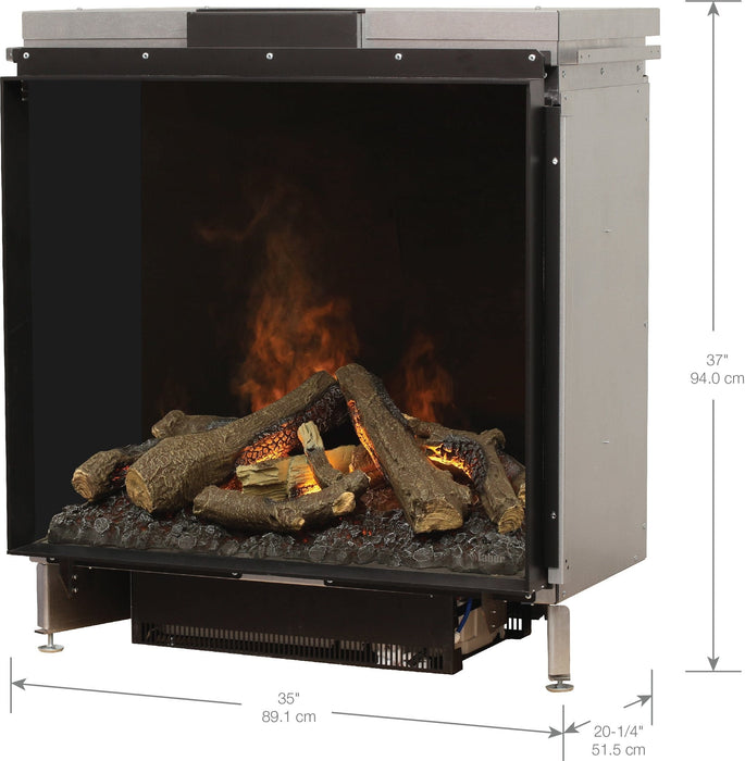 Dimplex Dimplex OptiMyst e-MatriX Singled-Sided 35" Front-Facing Built-in Water Vapor Fireplace FEF3226L1 Fireplace Finished - Electric 781052132016