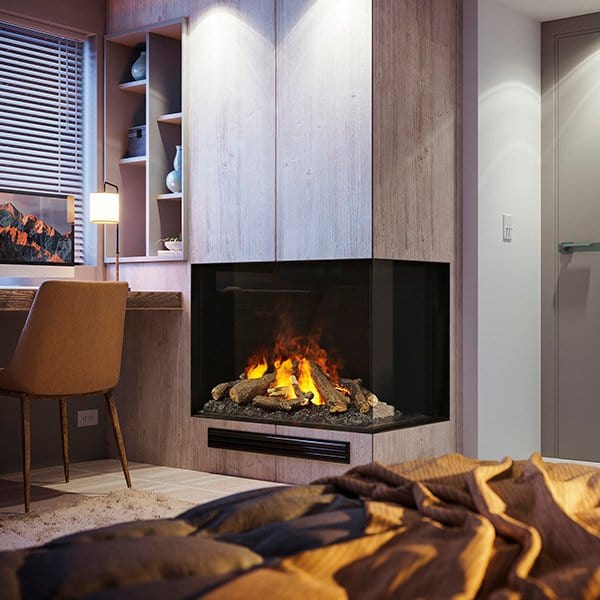 Dimplex Dimplex OptiMyst e-MatriX Two-Sided 37" Right-Facing Built-in Water Vapor Fireplace FEF3226L2R Fireplace Finished - Electric 781052132047