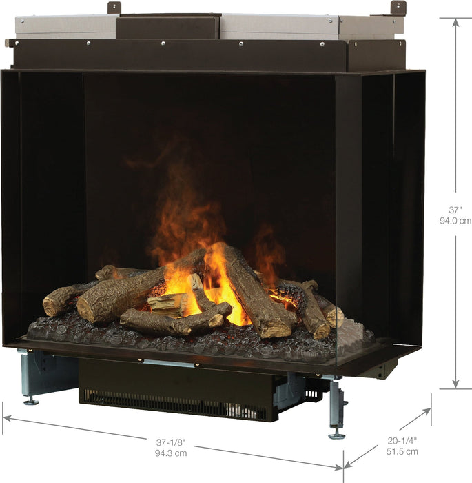 Dimplex Dimplex OptiMyst e-MatriX Two-Sided 37" Right-Facing Built-in Water Vapor Fireplace FEF3226L2R Fireplace Finished - Electric 781052132047