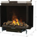 Dimplex Dimplex OptiMyst e-MatriX Two-Sided 37" Right-Facing Built-in Water Vapor Fireplace FEF3226L2R Fireplace Finished - Electric 781052132047