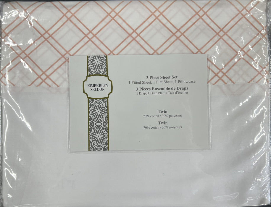 (Do Not Use) Kimberley Seldon 3-Piece Sheet Set (Twin) - SHEET-TWIN SHEET - TWIN Housewares Finished