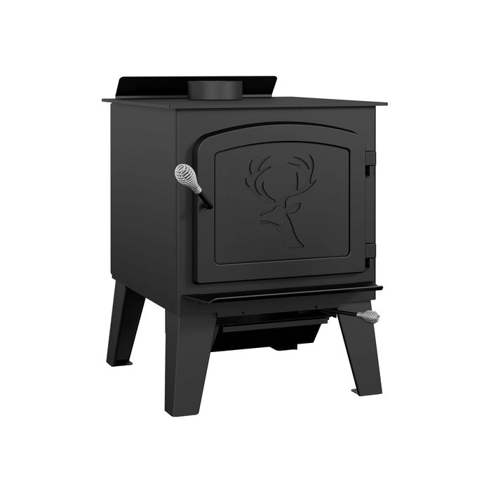 Drolet Drolet Black Stag II Wood Stove DB03411-MFP Fireplace Finished - Wood