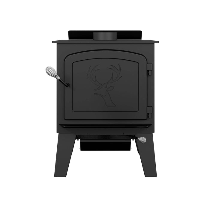 Drolet Drolet Black Stag II Wood Stove DB03411-MFP Fireplace Finished - Wood