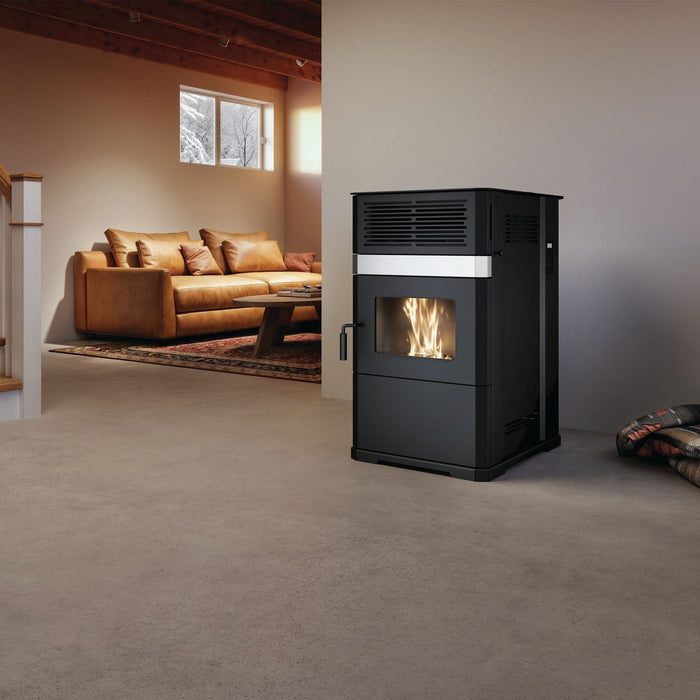 Drolet Drolet Eco-65R Pellet Stove DP00061-MFP Fireplace Finished - Wood