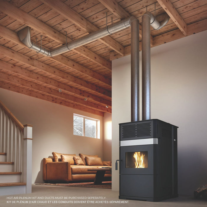 Drolet Drolet Eco-65R Pellet Stove DP00061-MFP Fireplace Finished - Wood