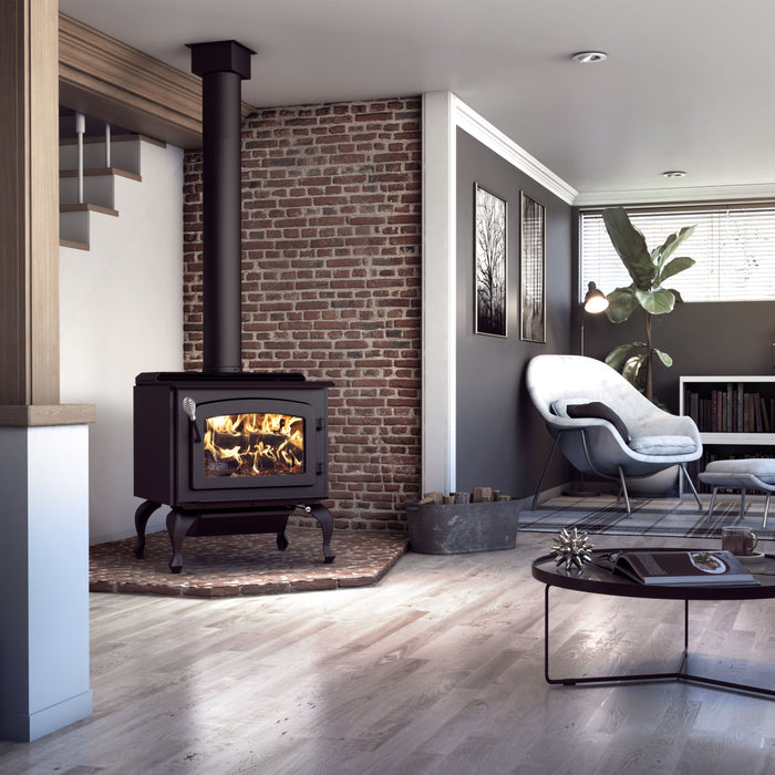 Drolet Drolet Escape 1800 Wood Stove (Leg Model) Fireplace Finished - Wood