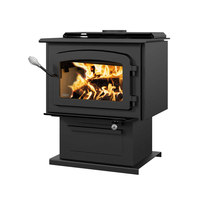 Drolet Drolet Escape 1800 Wood Stove (Pedestal Model) Fireplace Finished - Wood