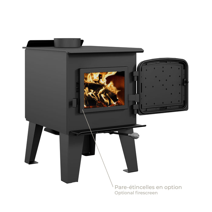 Drolet Drolet Fox Wood Stove DB03186-MFP Fireplace Finished - Wood