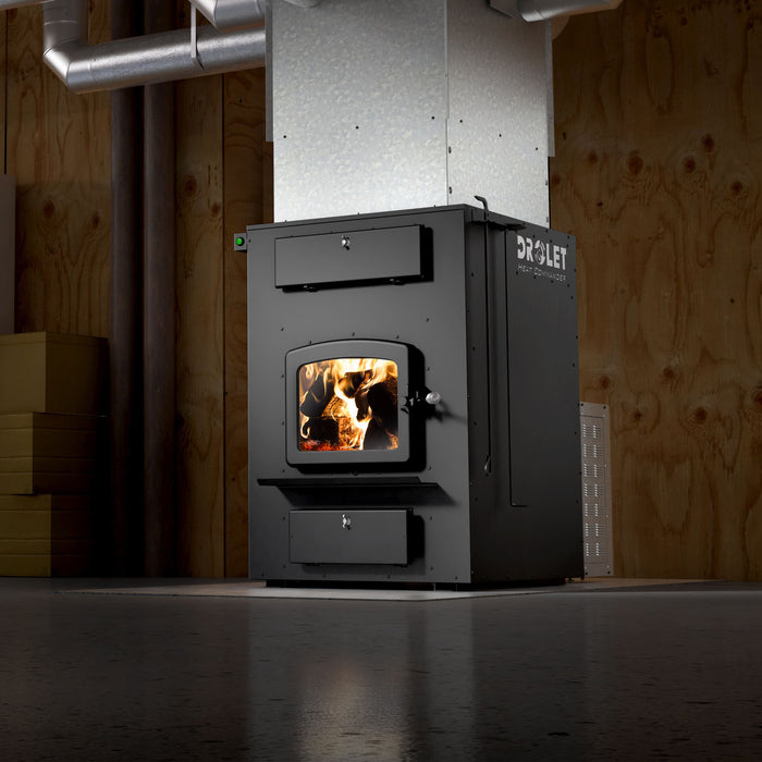Drolet Drolet Heat Commander II Wood Furnace DF02003-MFP Fireplace Finished - Wood