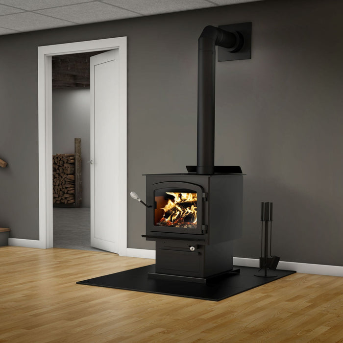 Drolet Drolet Myriad III Wood Stove w/ Blower DB03052-MFP Fireplace Finished - Wood