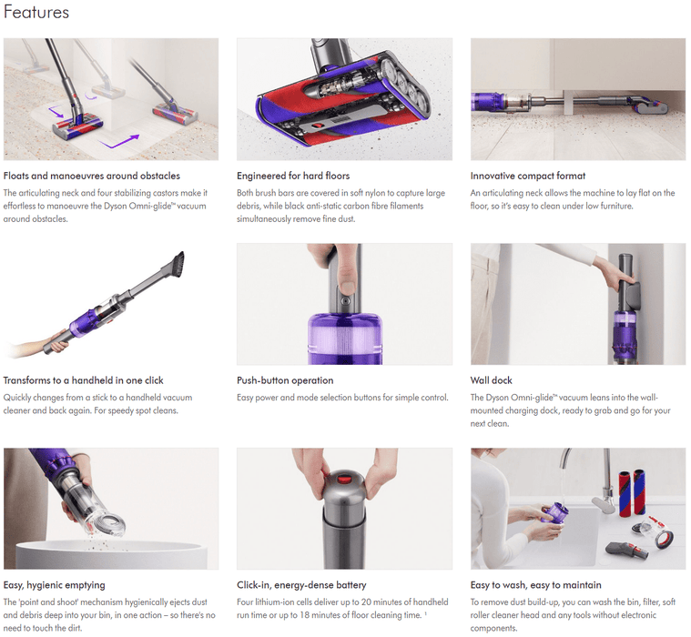 Dyson Dyson Omni-Glide Cordless Vacuum (Refurbished) 369455-02 Vacuum Finished