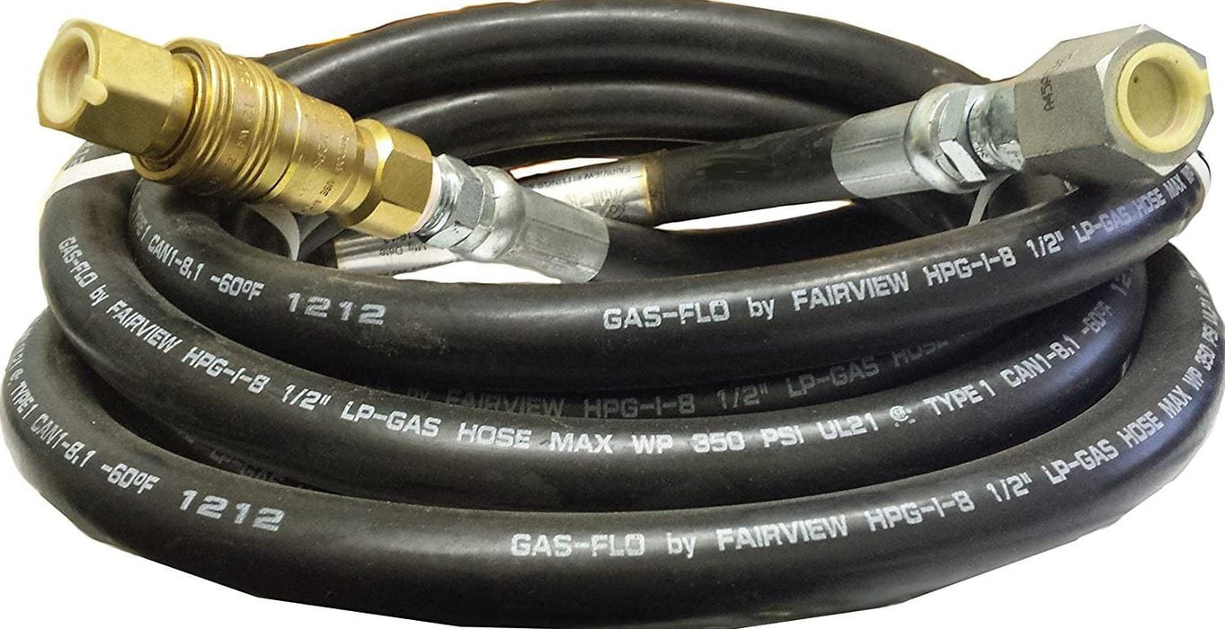 Easy Radiant Works Easy Radiant Works 15'x1/2" Neoprene Flexible Gas Connector + 1/2" Quick Disconnect - PH-500 PH-500 Outdoor Parts