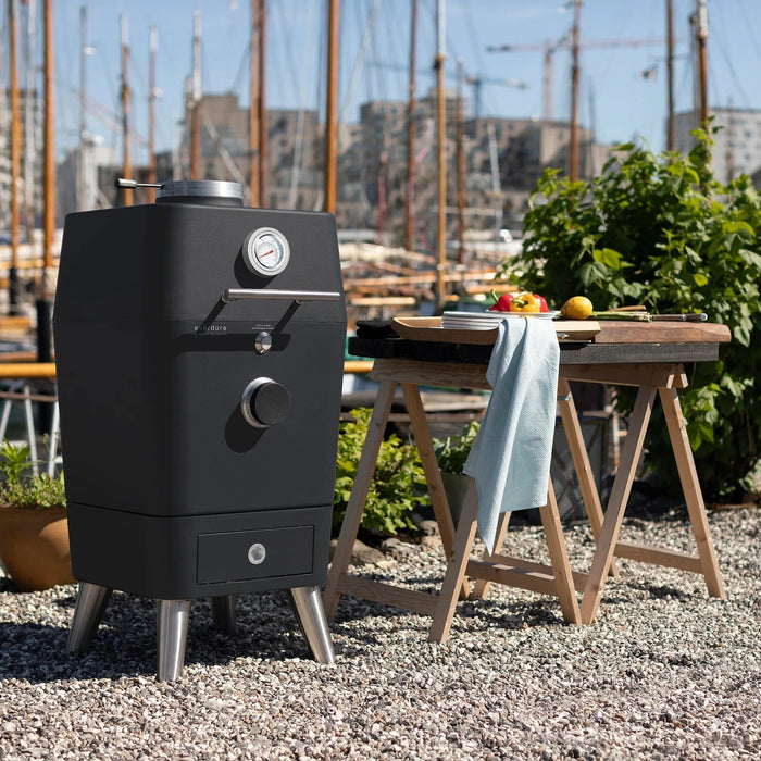 Everdure Everdure K1 Charcoal Kamado Grill HBEKAMK1B Barbecue Finished - Charcoal