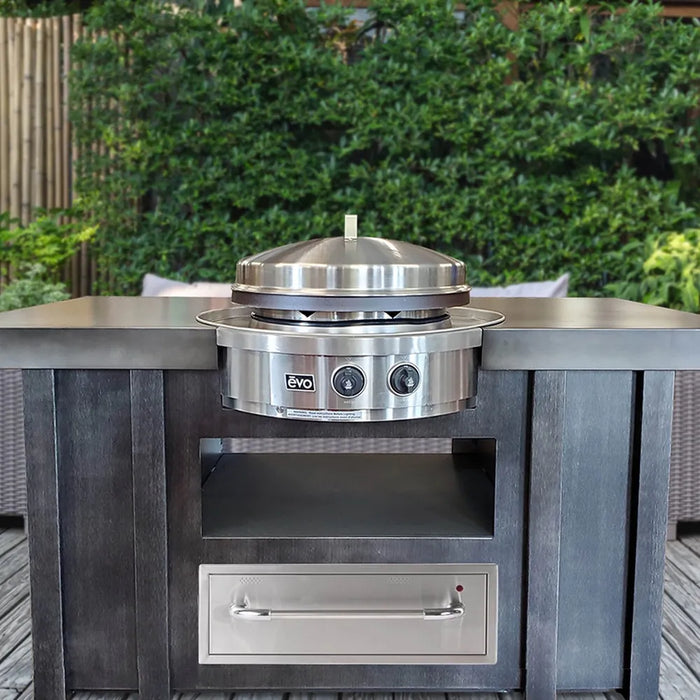 Evo Grills EVO Grills Affinity 25G Built-In Flattop Griddle (Ceramic Clad Coating) Barbecue Finished - Gas