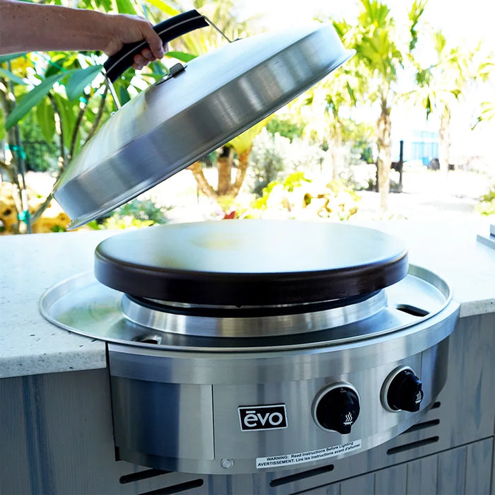Evo Grills EVO Grills Affinity 25G Built-in Gas Flattop Griddle (Seasoned Cooksurface) Barbecue Finished - Gas