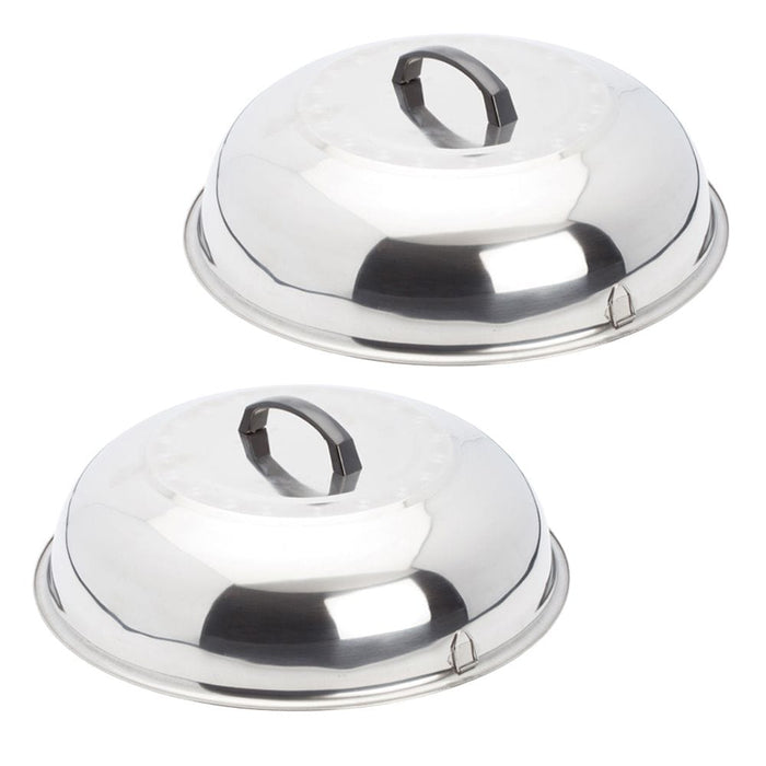 Evo Grills EVO Grills Stainless Steel Steamer/Cooking Covers - Set of 2 Sizes (16" & 13") - 12-0116-AC 12-0116-AC Barbecue Accessories