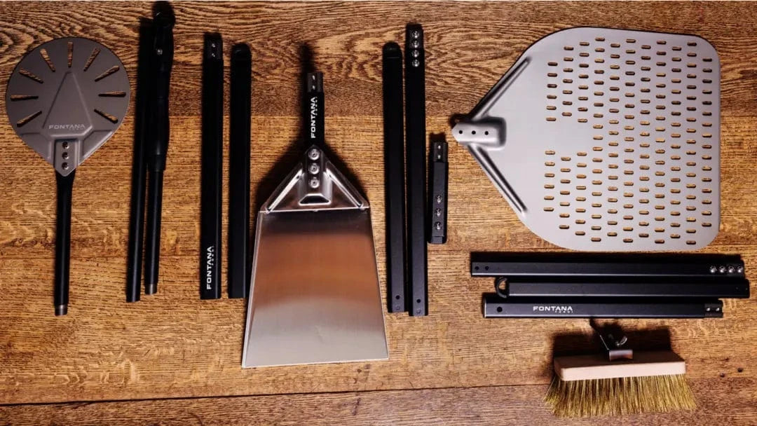 Fontana Forni Fontana Forni Adjustable Length Pizza Tool Kit (4pc) - ADJ-KIT ADJ-KIT Barbecue Accessories