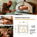 Fontana Forni Fontana Forni Firenze Hybrid Gas & Wood Pizza Oven Barbecue Finished - Gas