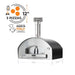 Fontana Forni Fontana Forni Firenze Hybrid Gas & Wood Pizza Oven Grey FTFIR-H-A Barbecue Finished - Gas 810103970342