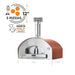 Fontana Forni Fontana Forni Firenze Hybrid Gas & Wood Pizza Oven Red FTFIR-H-R Barbecue Finished - Gas 810103970410