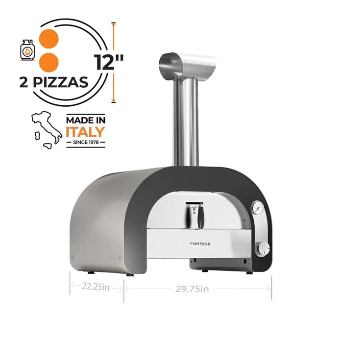 Fontana Forni Fontana Forni Maestro 60 Gas Pizza Oven FFMAES60 Barbecue Finished - Gas