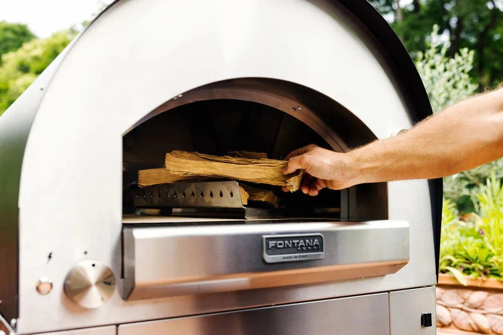 Fontana Forni Fontana Forni Napoli Hybrid Gas & Wood Pizza Oven FTNAP-H-A Barbecue Finished - Gas