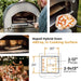 Fontana Forni Fontana Forni Napoli Hybrid Gas & Wood Pizza Oven FTNAP-H-A Barbecue Finished - Gas