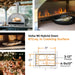 Fontana Forni Fontana Forni Volta 90 Hybrid Smart Oven FFVOLTA90-B Barbecue Finished - Pizza 840495100799