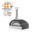 Fontana Forni Fontana Forni Vulcano Commercial Wood-Fired Pizza Oven FFVUL-A Barbecue Accessories - Pellet 840495111559