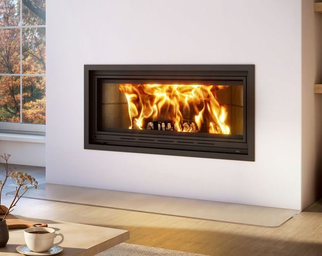 Valcourt St-Laurent Linear Wood Fireplace