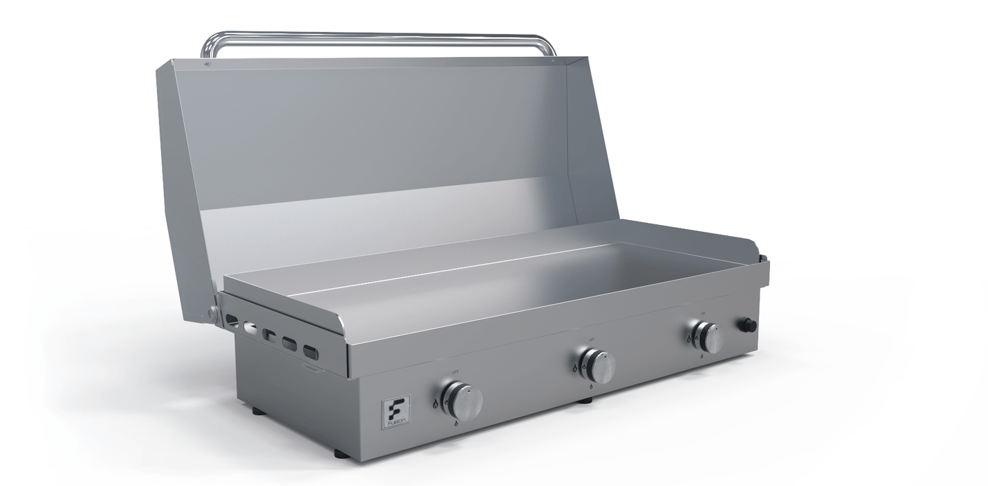 Fusion Fusion GFE105 3-Burner Gas Griddle GFE105 Barbecue Finished - Gas