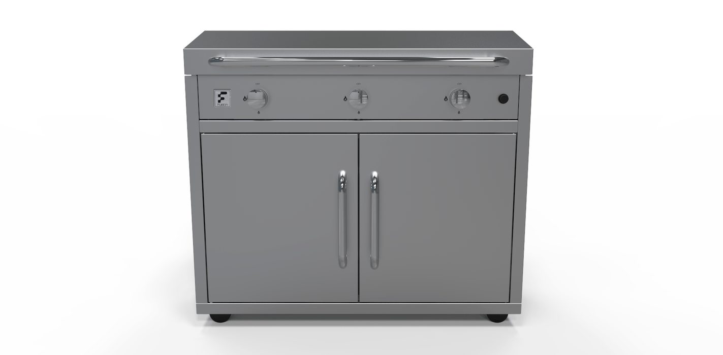 Fusion Fusion GFE105 3-Burner Gas Griddle GFE105 Barbecue Finished - Gas
