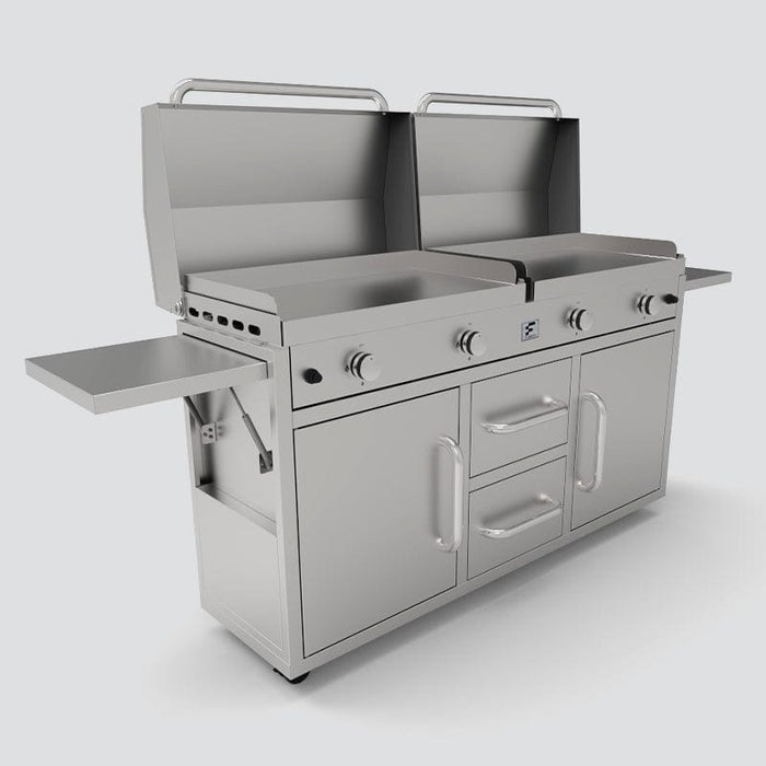 Fusion Fusion GFE160 4-Burner Gas Griddle GFE160 Barbecue Finished - Gas