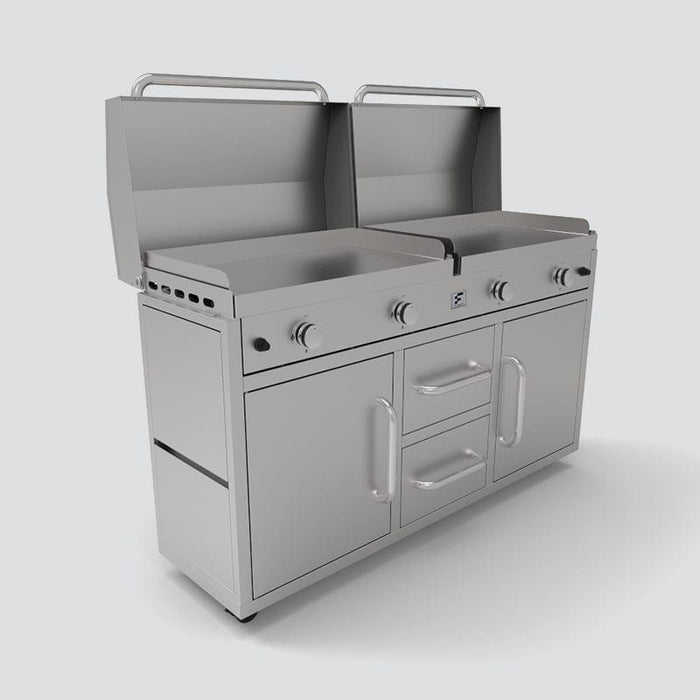 Fusion Fusion GFE160 4-Burner Gas Griddle GFE160 Barbecue Finished - Gas