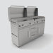 Fusion Fusion GFE160 4-Burner Gas Griddle GFE160 Barbecue Finished - Gas