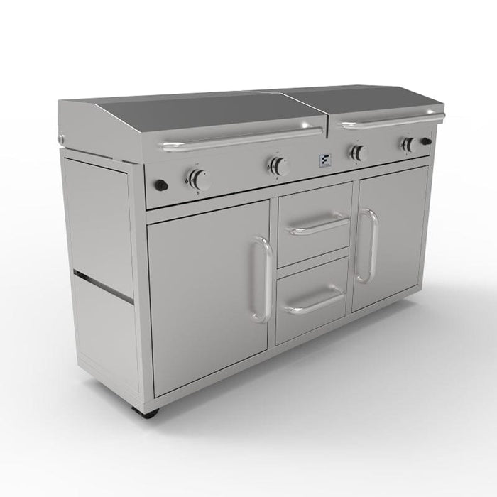 Fusion Fusion GFE160 4-Burner Gas Griddle GFE160 Barbecue Finished - Gas