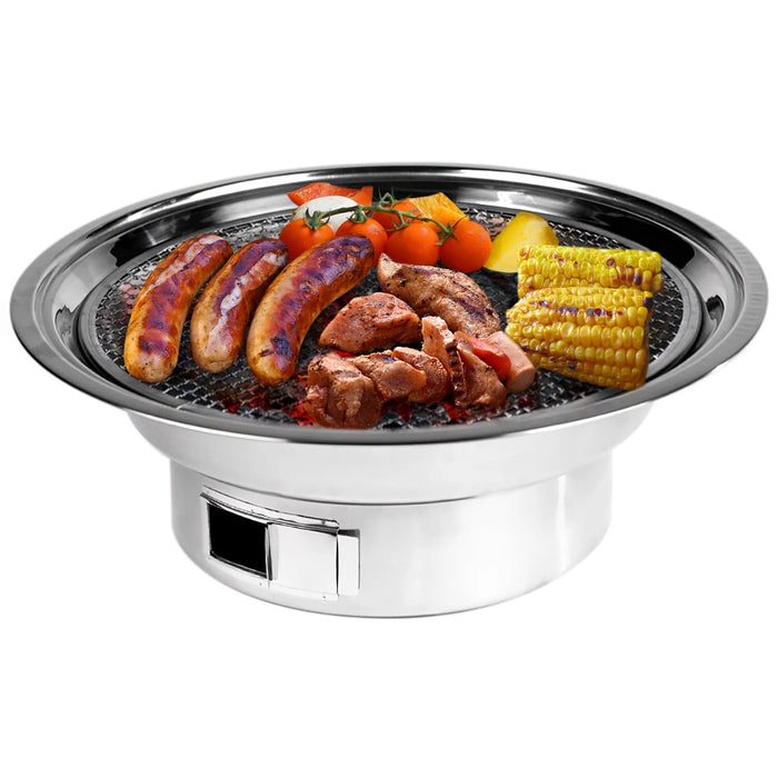 Georgian Bay Leisure Distributors Ltd. Georgian Bay Grills Portable Stainless Steel Nesting Grill PCGRILLSS Barbecue Finished - Charcoal 831531000043