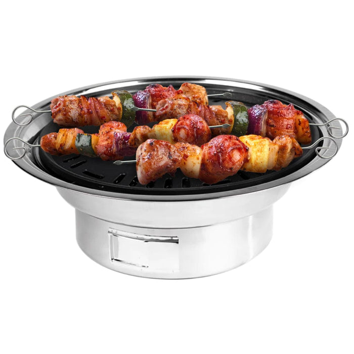 Georgian Bay Leisure Distributors Ltd. Georgian Bay Grills Portable Stainless Steel Nesting Grill PCGRILLSS Barbecue Finished - Charcoal 831531000043