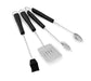 Grillpro GrillPro 3-Piece Metro Black Stainless Steel Tool Set With Accents - 42120 42120 Barbecue Accessories