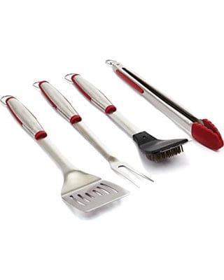 Grillpro GrillPro Accented Stainless Steel Tool Set (4-Piece) - 40070 40070 Barbecue Accessories