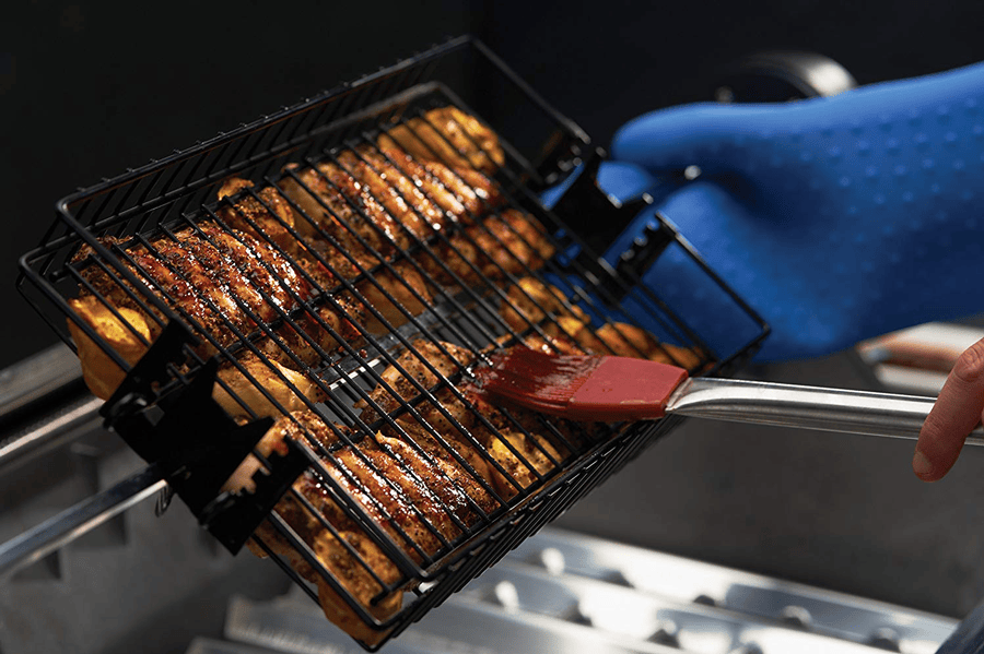 Grillpro GrillPro Non-Stick Flat Spit Rotisserie Grill Basket - 24785 24785 Barbecue Accessories