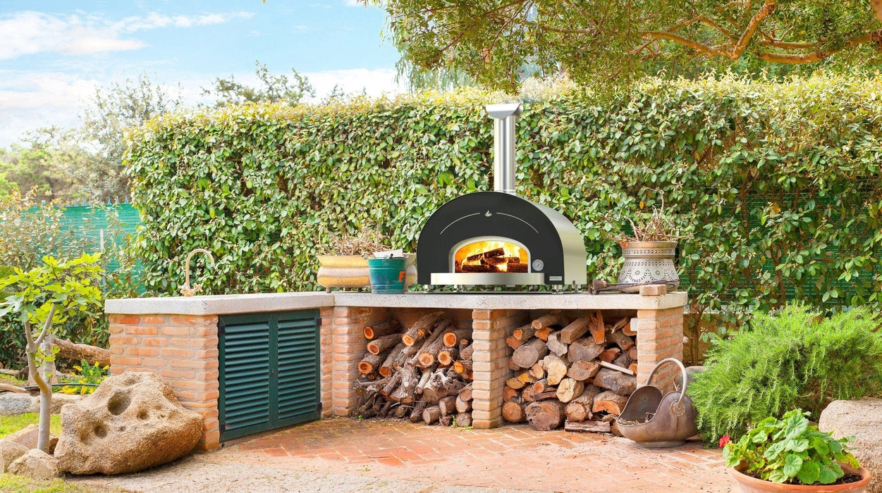 Hearthstone/intermedek Genio Multi-Fuel Pizza Oven 3.4 800-34MF15 Barbecue Finished - Pellet