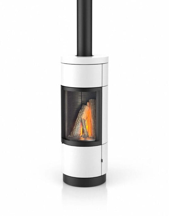 Hearthstone/intermedek Hearthstone Bari Gas Stove Ceramic Alabaster 8181-7812 Fireplace Finished - Gas