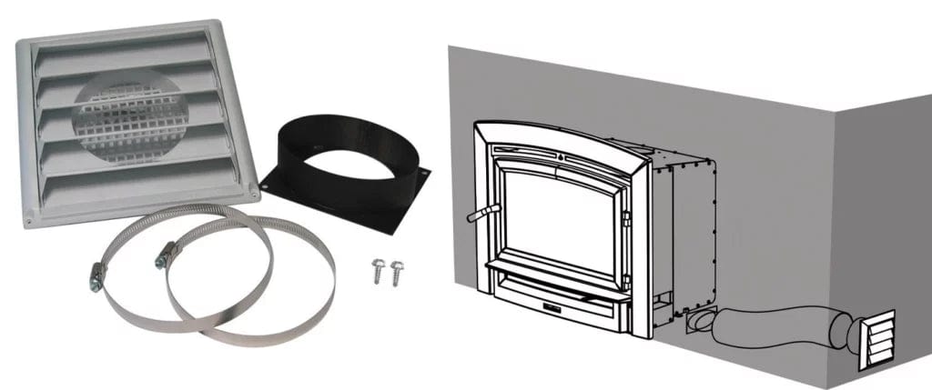 Hearthstone/intermedek Hearthstone Fresh Air Adapter (GMI-90) - 94-53600 94-53600 Fireplace Accessories